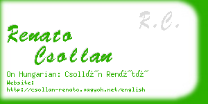 renato csollan business card